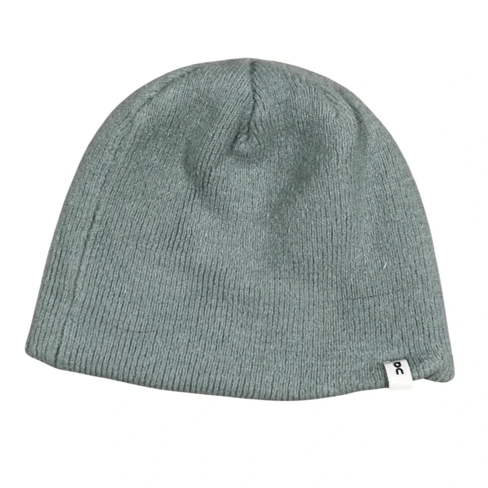 On Running Merino Wool‎ Beanie Sage Green Unisex Hat Gorpcore Athletic Hiking